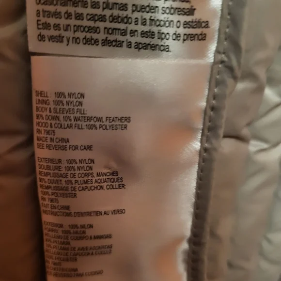 Michael Michael Kors Packable Down Jacket with Hidden Hood Blush Pink Size Small - Picture 4 of 6